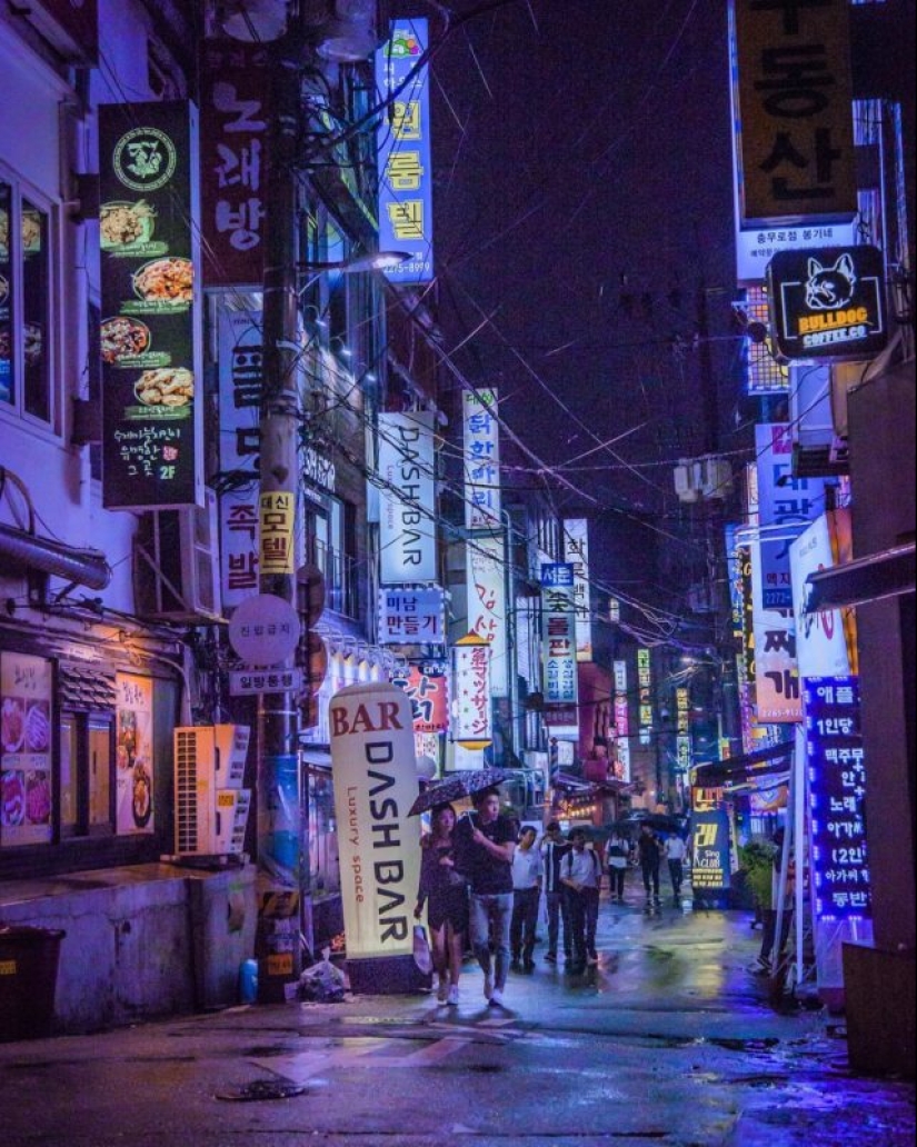 Pictures on mobile: 30 stunning pictures of rainy Seoul