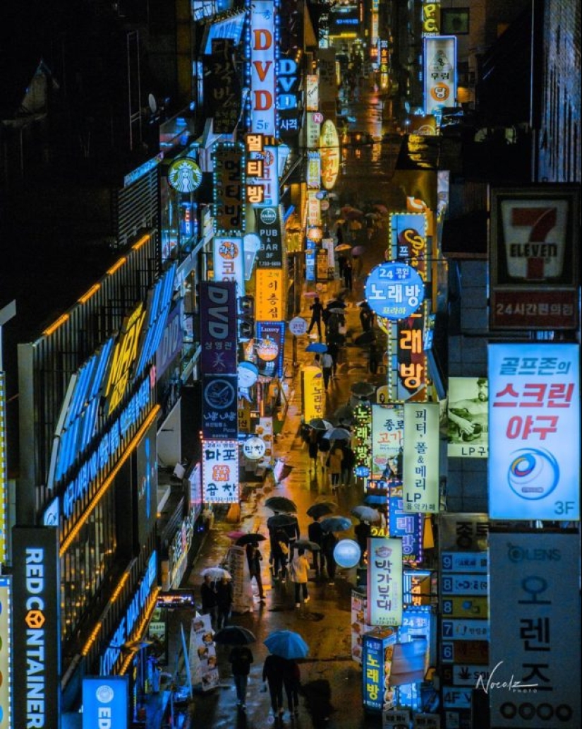 Pictures on mobile: 30 stunning pictures of rainy Seoul