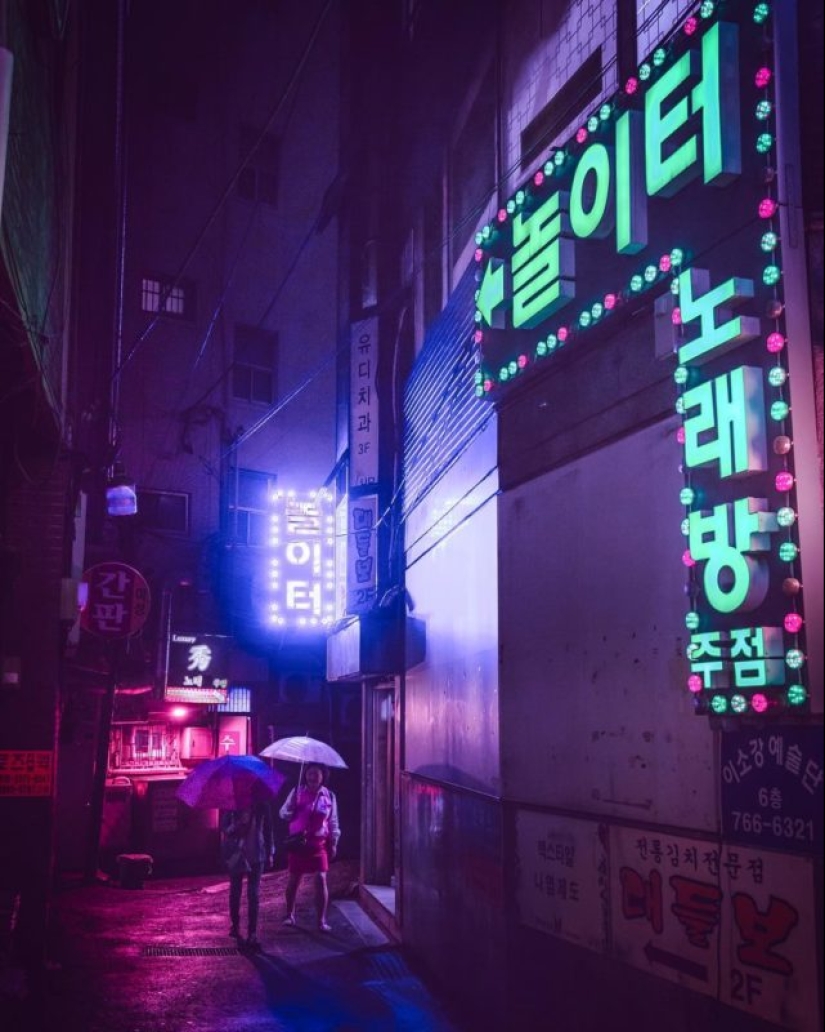 Pictures on mobile: 30 stunning pictures of rainy Seoul