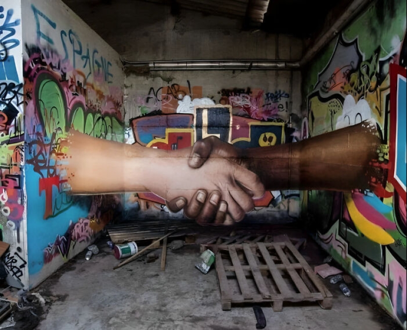 Piezas creativas de arte callejero que convirtieron paredes en blanco en objetos de admiración