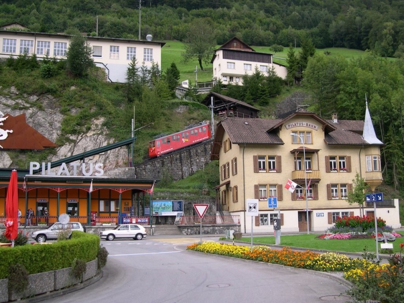 Pilatusban — el ferrocarril más empinado del mundo