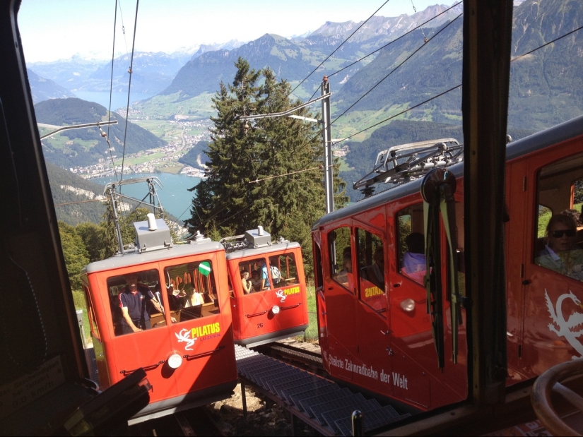 Pilatusban — the steepest railway in the world