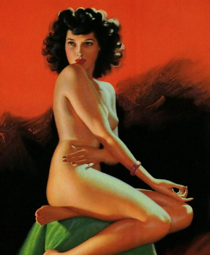 Pin-up from Earl Moran, the artist for whom Marilyn Monroe worked as a model