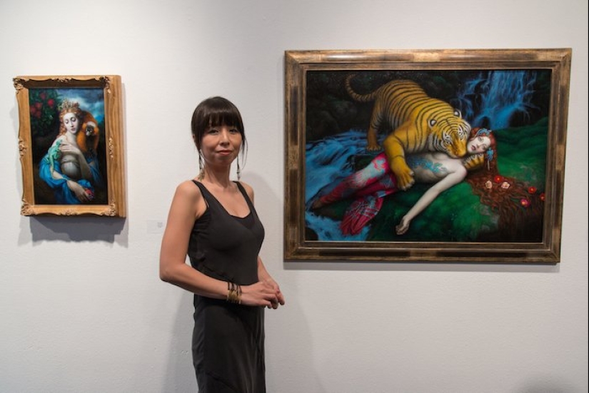 Pinturas surrealistas de Chie Yoshii, que celebran la armonía y la belleza