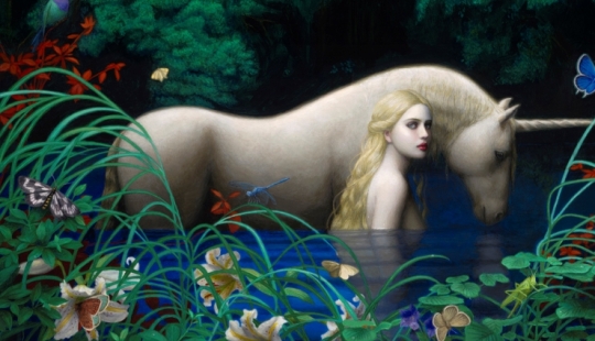 Pinturas surrealistas de Chie Yoshii, que celebran la armonía y la belleza