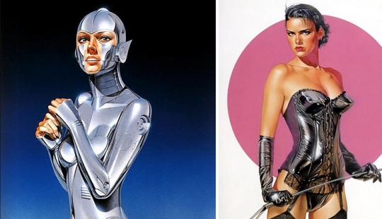 Pinup and cyberpunk master Hajime Sorayama's sexy robots