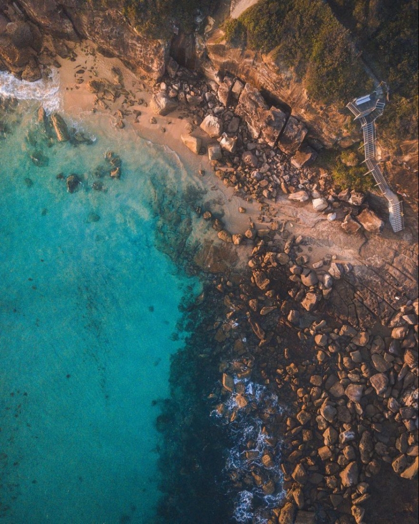 Playas de Sydney-una vista desde el cielo