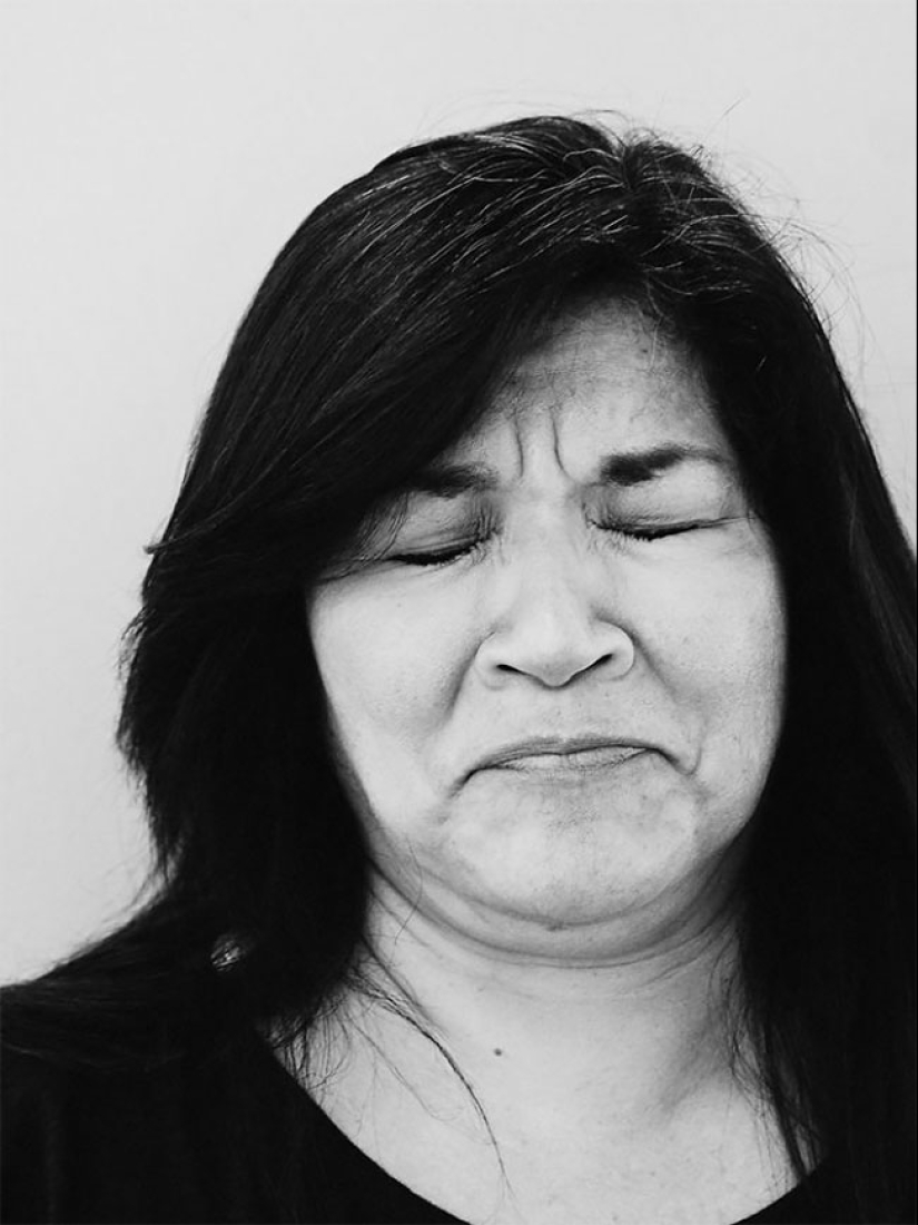 Poignant moment: portraits of people who have tasted the hottest pepper in the world