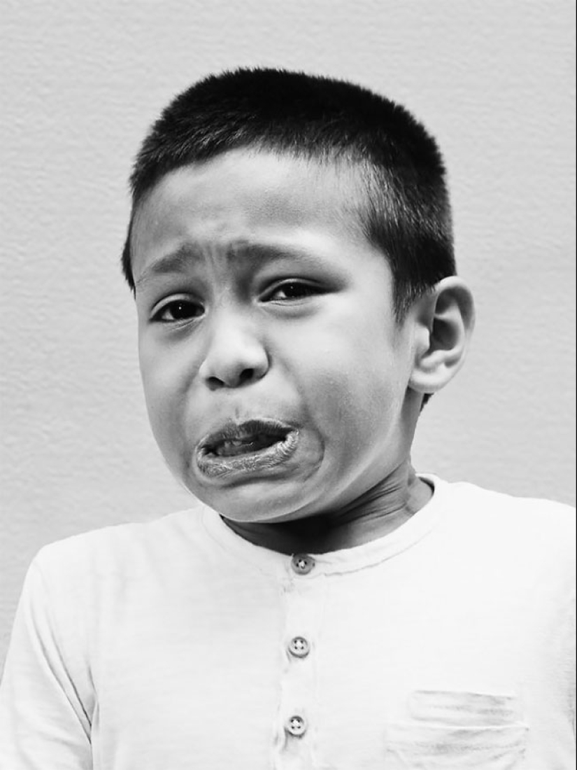 Poignant moment: portraits of people who have tasted the hottest pepper in the world