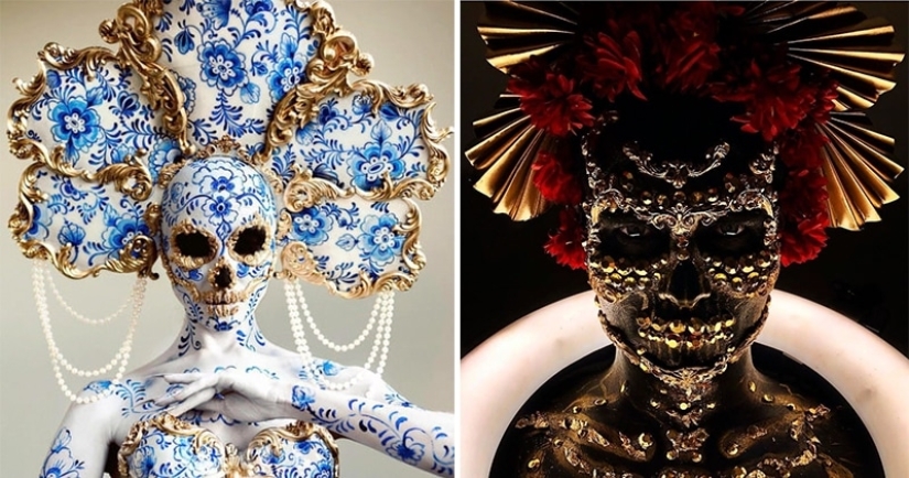 Porcelain fantasies of Brazilian makeup artist Julio Silveira