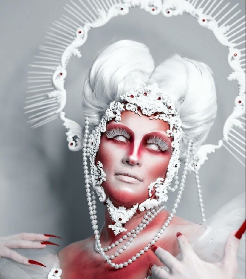 Porcelain fantasies of Brazilian makeup artist Julio Silveira