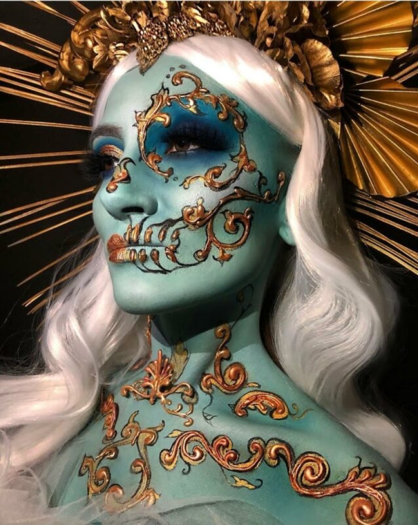 Porcelain fantasies of Brazilian makeup artist Julio Silveira