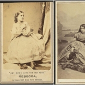 Portraits of Rebecca Huger, white girl slave of New Orleans 1860‑ies