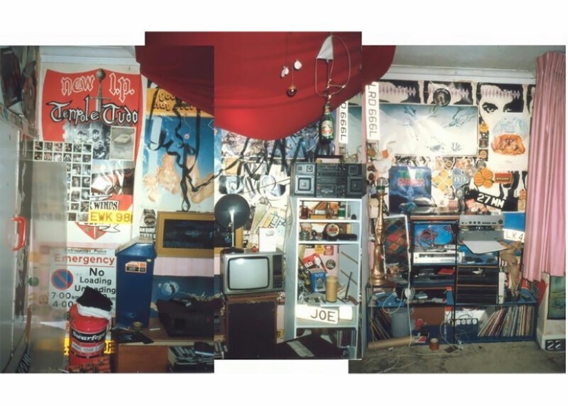 Posters not much happens: the typical room of an American ' 80s teen