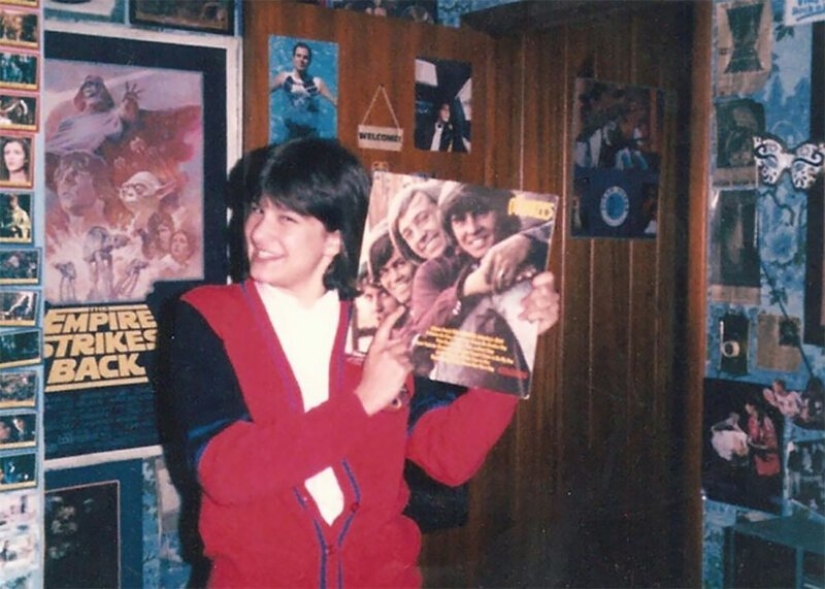 Posters not much happens: the typical room of an American ' 80s teen