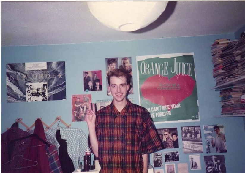 Posters not much happens: the typical room of an American ' 80s teen