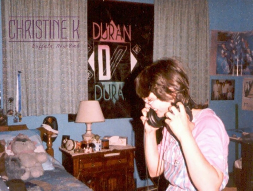 Posters not much happens: the typical room of an American ' 80s teen