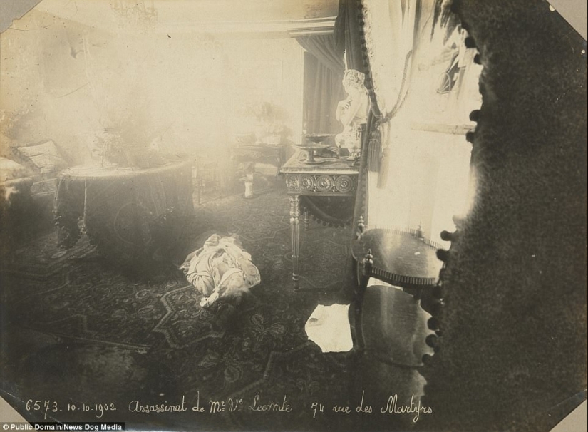 Primeras fotos de escenas de crímenes de su tipo de 1904