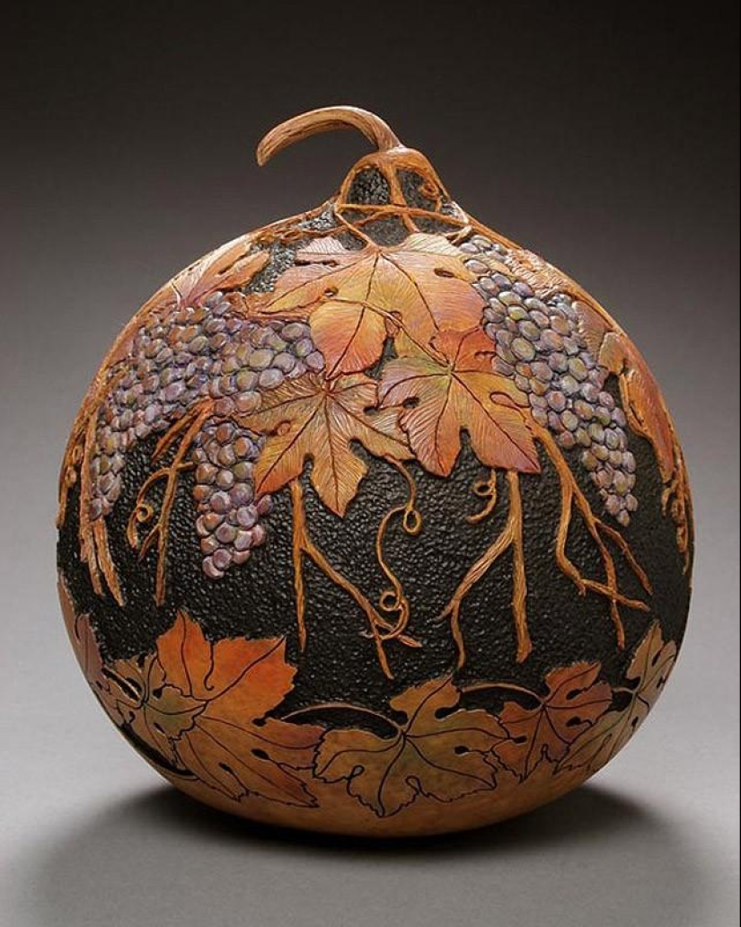 Pumpkin carvings by Marilyn Sunderland