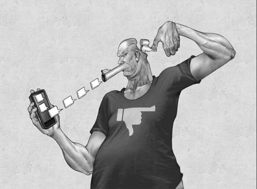 ¿Qué nos pasa? 30 caricaturas filosóficas sobre la sociedad moderna.