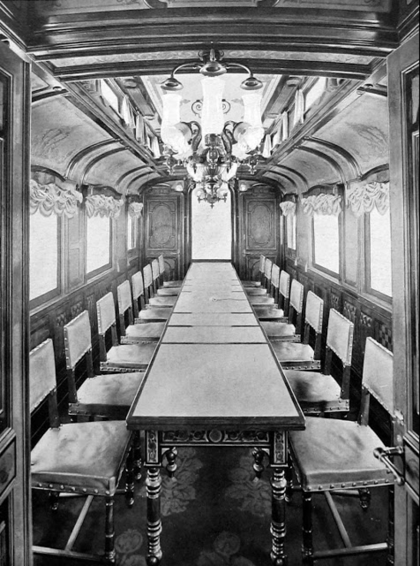 Raras fotos del tren imperial en el que Nicolás II vivió y viajó