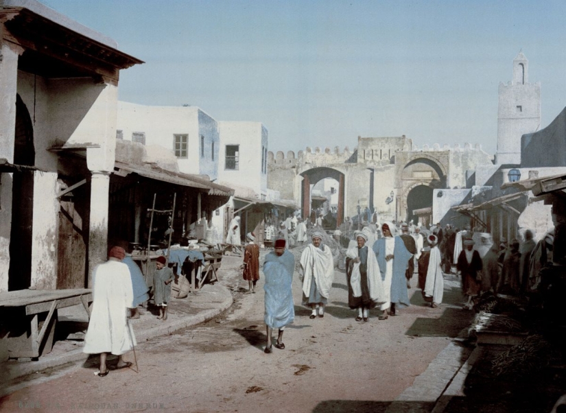 Rare color shots from Tunisia at the turn of the 19th and 20th centuries