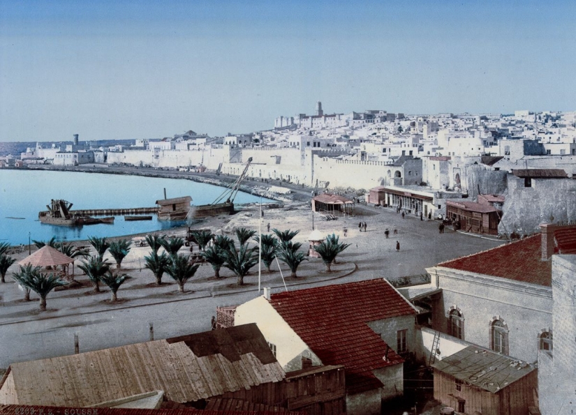 Rare color shots from Tunisia at the turn of the 19th and 20th centuries