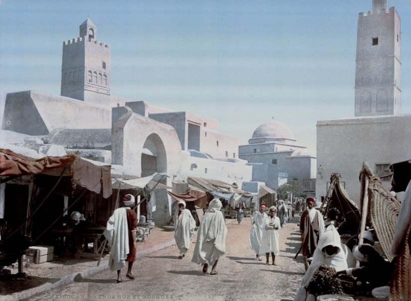 Rare color shots from Tunisia at the turn of the 19th and 20th centuries