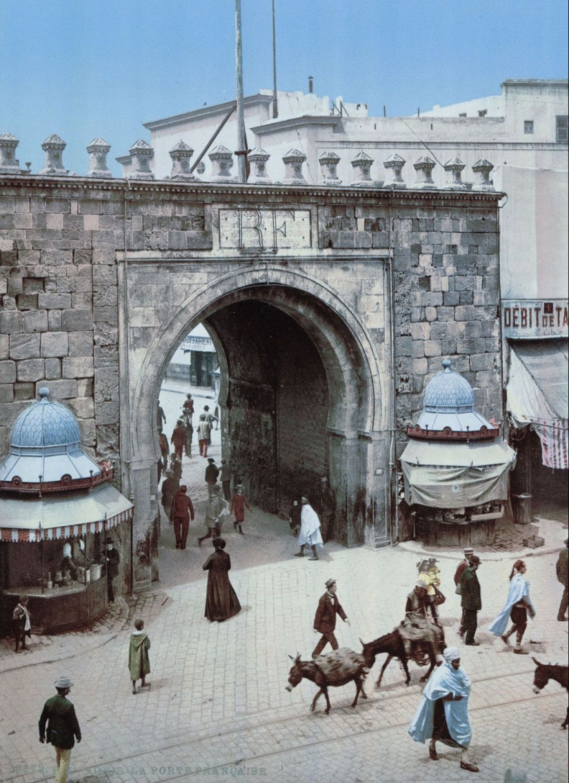 Rare color shots from Tunisia at the turn of the 19th and 20th centuries