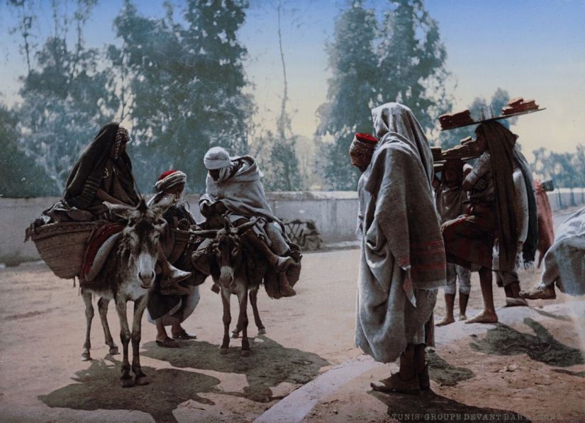 Rare color shots from Tunisia at the turn of the 19th and 20th centuries