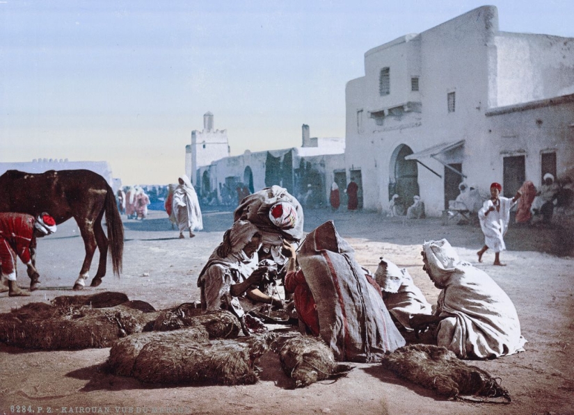 Rare color shots from Tunisia at the turn of the 19th and 20th centuries