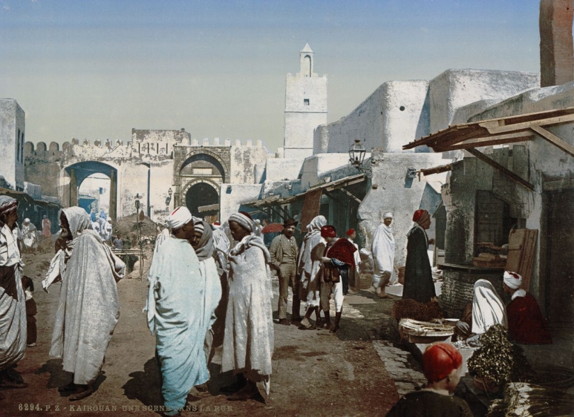 Rare color shots from Tunisia at the turn of the 19th and 20th centuries