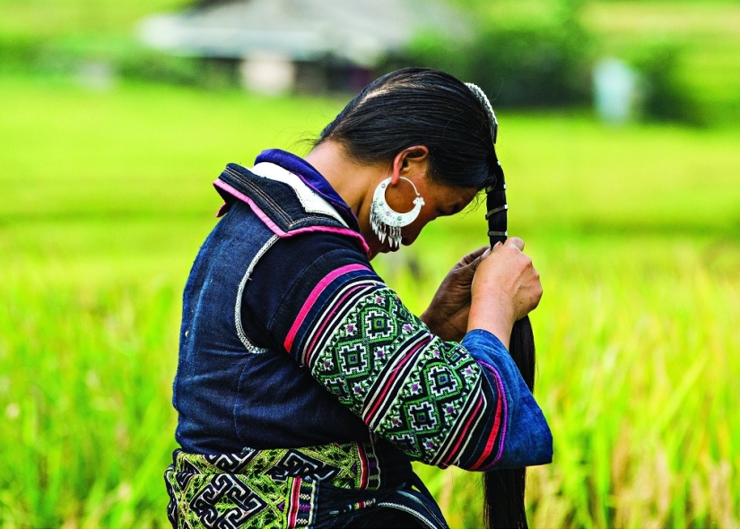 Retratos llamativos de representantes de las tribus del norte de Vietnam