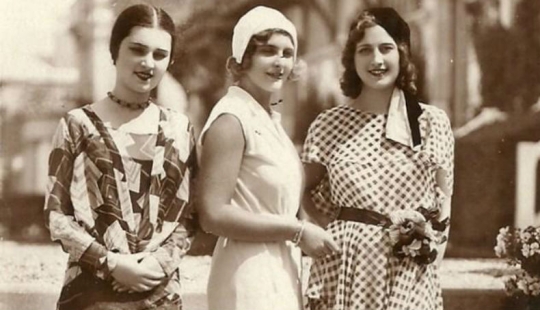 Retro beauties from the beauty contest "Miss Europe - 1930"