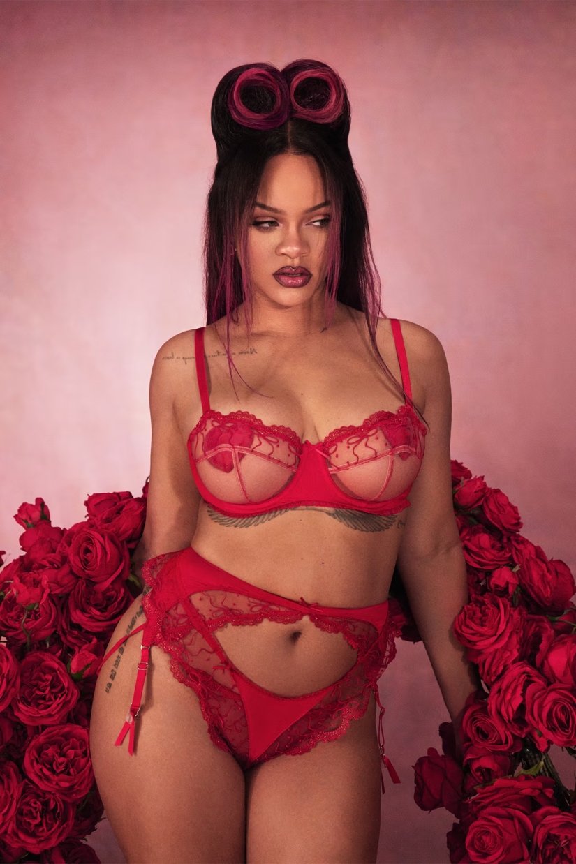 Rihanna Stuns As Cupid in Savage X Fenty's Valentine's Day Campaign