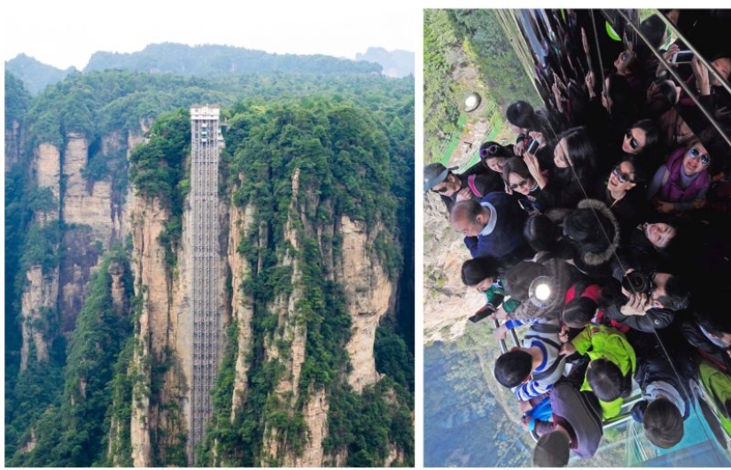 Road to the sky: the world's highest outdoor Elevator takes passengers at 326 meters above the ground