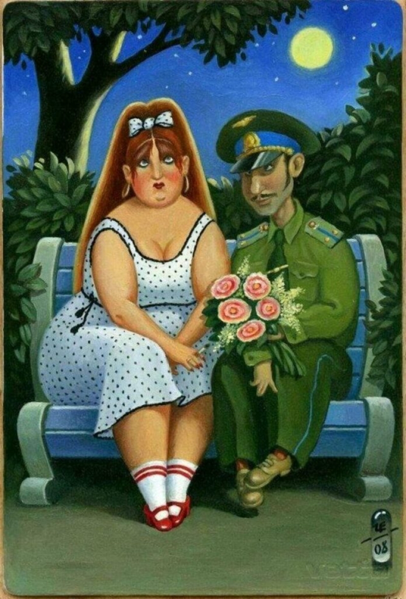 Romance con humor del dibujante Igor Elistratov