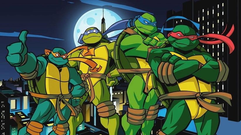 Russian Teenage Mutant Ninja Turtles from the dashing 90s according to Evgeny Zubkov