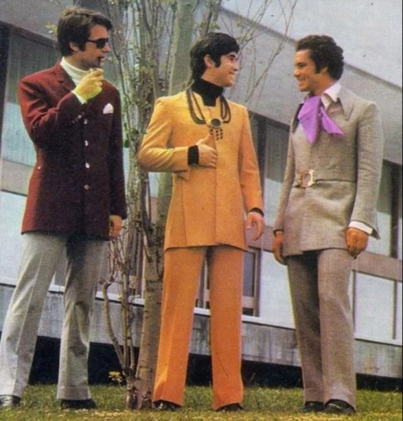 Ruthless men's fashion of the 70s