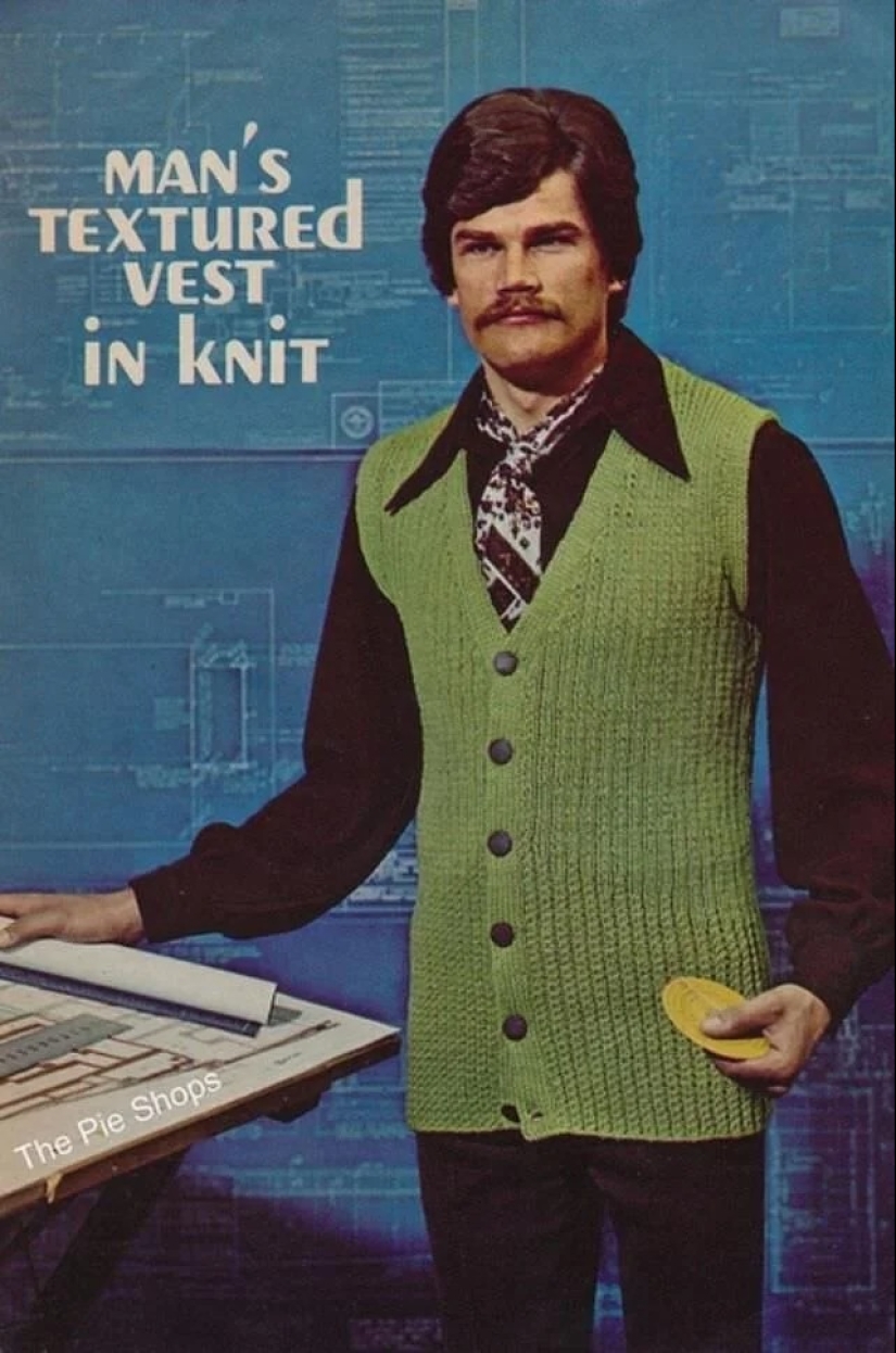 Ruthless men's fashion of the 70s