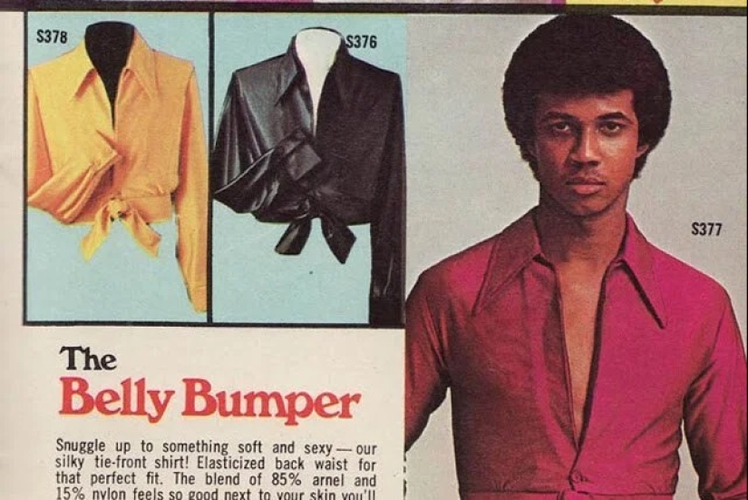 Ruthless men's fashion of the 70s