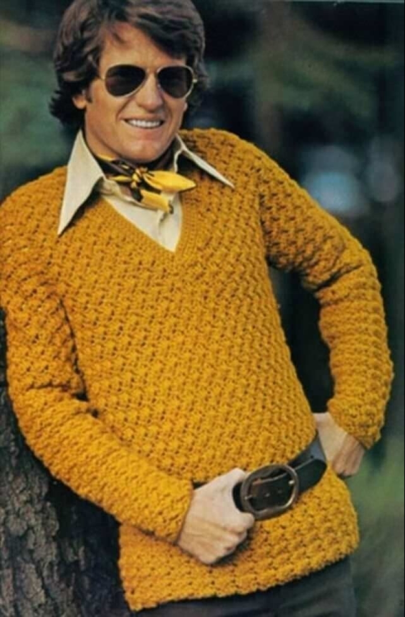 Ruthless men's fashion of the 70s