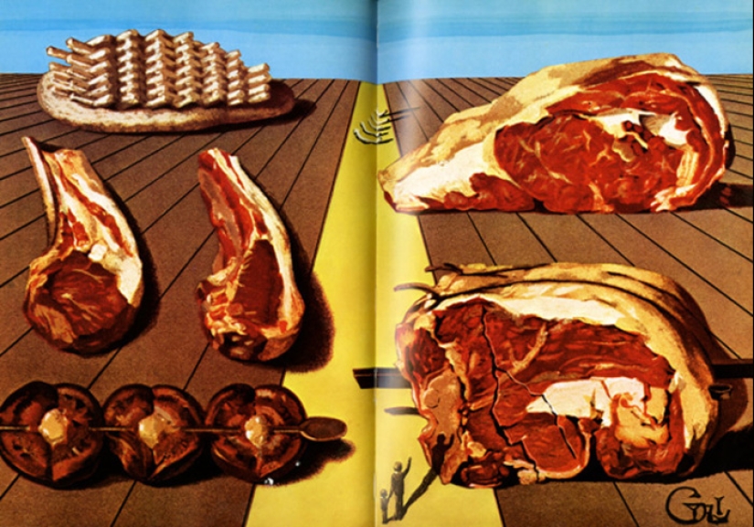 Salvador Dali's Cookbook with non-child illustrations