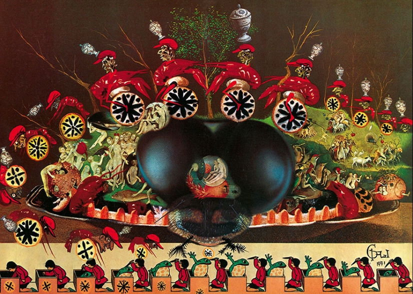 Salvador Dali's Cookbook with non-child illustrations