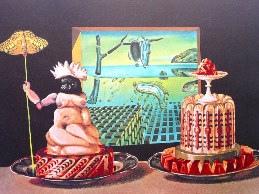 Salvador Dali's Cookbook with non-child illustrations