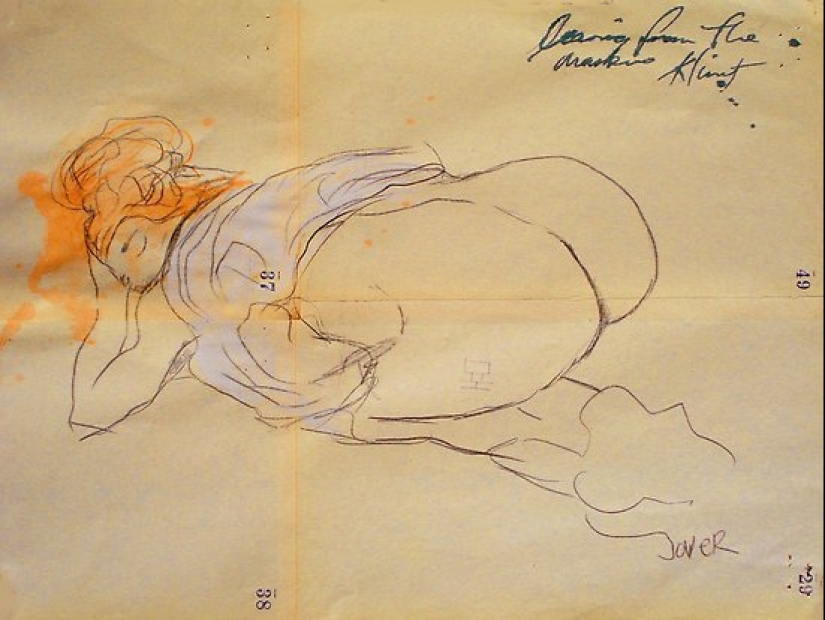 Scandalous erotic drawings by Gustav Klimt