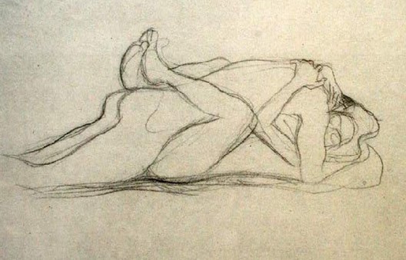 Scandalous erotic drawings by Gustav Klimt