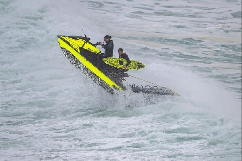 Sebastian Steudtner pudo haber batido su propio récord al montar una ola de 93,73 pies en Nazaré