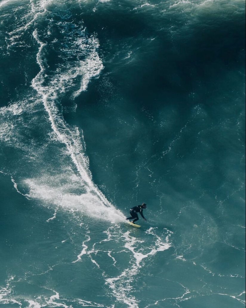 Sebastian Steudtner pudo haber batido su propio récord al montar una ola de 93,73 pies en Nazaré