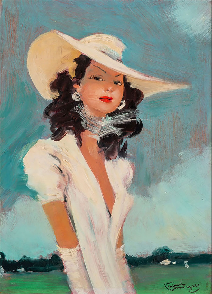 Seductive Parisian women in the paintings of the French artist Jean-Gabriel Domergue